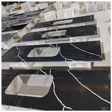 ブラッククォーツキッチンカウンタートップ