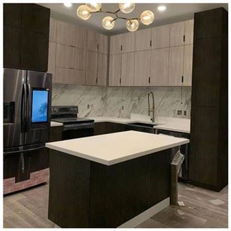 メラミン化粧板キッチンキャビネット