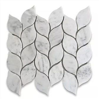 大理石の葉のモザイク タイル