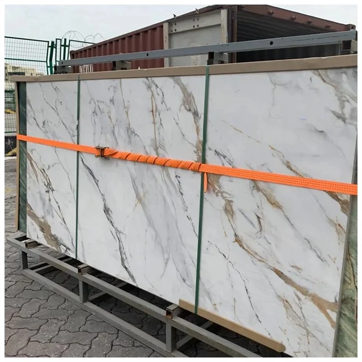 Calacatta Gold Marble Look Sintered Stone