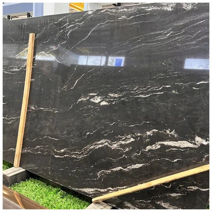 Cosmic Black Granite Polished Slabs