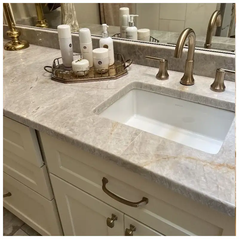 Taj Mahal Quartzite Hotel Bathroom Vanity Tops Designs Taj Mahal Quartzite Hotel Bathroom Vanity Tops Designs